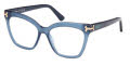 Emilio Pucci EP5235 Shiny Blue (090) Eyeglasses - Color Image