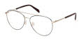 Emilio Pucci EP5254 Shiny Pale Gold (089) Eyeglasses - Color Image