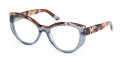 Guess GM50031 Shiny Blue (092) Eyeglasses - Color Image