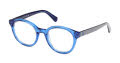 Guess Kids GU50263 Shiny Blue / Shiny Grey (092) Eyeglasses - Color Image