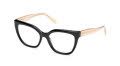 Skechers SE50105 Shiny Black / White / Pearl (001) Eyeglasses - Color Image