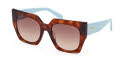 Emilio Pucci EP0197 Blonde Havana / Gradient Brown Lens (53F) Sunglasses - Color Image