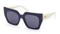 Emilio Pucci EP0197 Shiny Blue / Blue Lens (90V) Sunglasses - Color Image