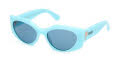 Emilio Pucci EP0216 Shiny Light Blue / Blue Lens (84V) Sunglasses - Color Image