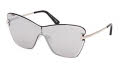 Emilio Pucci EP0218 Shiny Palladium / Smoke Mirror Lens (16C) Sunglasses - Color Image