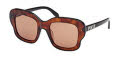 Emilio Pucci EP0220 Black/Havana / Brown Lens (56E) Sunglasses - Color Image