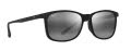 Maui Jim Hulili Matte Black with Neutral Grey Lens Glass BI Gradient  (672-02) Sunglasses - Color Image