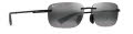 Maui Jim Lanakila Matte Black w/Grey with Neutral Grey Lens Maui Pure BI Gradient (624-02) Sunglasses - Color Image