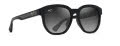 Maui Jim Akahai AF Shiny Black Trans Light Grey/Neutral Grey (GS646-14A) Sunglasses - Color Image