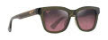 Maui Jim Hanohano Shiny Trans Green/Maui Rose (RS644-15) Sunglasses - Color Image