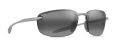 Maui Jim Hookipa Ultra Metal Matte Silver / Neutral Grey (676-17) Sunglasses - Color Image
