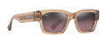 Maui Jim Kenui Shiny Trans Light Tan / Maui Rose (RS642-01) Sunglasses - Color Image