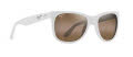 Maui Jim Kikonia XL Shiny Solid White / HCL Bronze (H693-05) Sunglasses - Color Image