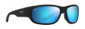 Maui Jim Maukele Matte Black/Blue (B682-02A) Sunglasses - Color Image