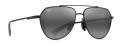 Maui Jim Waiwai Matte Black w/ Grey (634-02) Sunglasses - Color Image