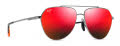 Maui Jim Waiwai Shiny Light Ruthenium (RM634-17) Sunglasses - Color Image