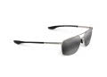 Maui Jim Pu'u Kukui-857 Silver / Neutral Grey Bi-Gradient mirror PolarizedPlus2 Lens (857-17) Sunglasses - Color Image