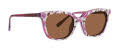 Vera Bradley Lakin Sun Clip Stripey Buttons Sunglasses - Color Image