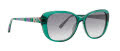 Vera Bradley Laura H Foxglove Fields Green [FFG] Sunglasses - Color Image