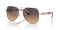 Michael Kors MK1121 - Chianti Light Gold/Brown Grey Gradient Mirror (1014K0) Sunglasses - Color Image