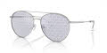 Michael Kors MK1138 Silver/Silver MK Block Repeat (1153R0) Sunglasses - Color Image