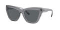 Michael Kors MK2211U Blue-Transparent / Dark-Grey-Solid (397087) Sunglasses - Color Image