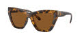 Michael Kors MK2211U Dark-Tortoise / Amber-Solid (300673) Sunglasses - Color Image