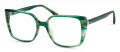 Modo 6570 Stripy Green Eyeglasses - Color Image