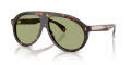 Moncler ME6001 Brown Tortoise / Green (300282) Sunglasses - Color Image