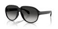 Moncler ME8001 Shiny Black / Light Grey Gradient Black (50013C) Sunglasses - Color Image