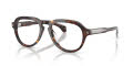 Moncler ME2009U Shiny Dark Havana (3002) Eyeglasses - Color Image