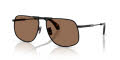 Moncler ME4014 Matte Black/Solid Brown (100173) Sunglasses - Color Image