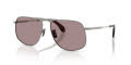 Moncler ME4014 Shiny Gun Metal/Solid Purple (1005LA) Sunglasses - Color Image