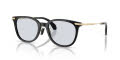 Moncler ME6013F Shiny Black/Solid Light Azure (300172) Sunglasses - Color Image
