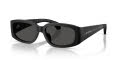 Moncler ME6014U Matte Black/Dark Grey Solid (300187) Sunglasses - Color Image