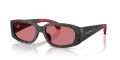 Moncler ME6014U Matte Dark Regolith/Red Solid (303275) Sunglasses - Color Image
