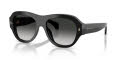 Moncler ME6015U Shiny Black/Dark Gradient Grey (30013C) Sunglasses - Color Image