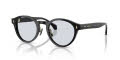 Moncler ME6017D Shiny Black/Solid Light Azure (300172) Sunglasses - Color Image