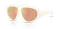 Moncler ME8014U Matte Vanilla/Brown Mirror Gold (50367J) Sunglasses - Color Image