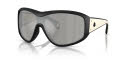 Moncler ME8016U Matte Black/Mirror Silver (50026G) Sunglasses - Color Image
