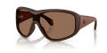 Moncler ME8016U Matte Coffee Bean/Brown Solid (503573) Sunglasses - Color Image
