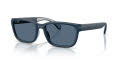 Moncler ME8002 Matte Blue / Dark Blue (500880) Sunglasses - Color Image