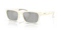 Moncler ME8002 Matte Butter / Clear Mirror Silver (50028V) Sunglasses - Color Image