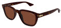 Mont Blanc MB0302S Havana / Brown Lens (012) Sunglasses - Color Image
