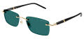 Mont Blanc MB0344S Gold / Green Lens (006) Sunglasses - Color Image