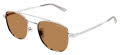 Mont Blanc MB0363S Silver / Brown Lens (005) Sunglasses - Color Image