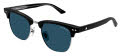 Mont Blanc MB0382S Black / Blue Lens (002) Sunglasses - Color Image