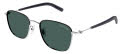 Mont Blanc MB0392SA Silver / Green Lens (003) Sunglasses - Color Image