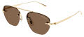 Mont Blanc MB0404S Gold / Brown Lens (002) Sunglasses - Color Image