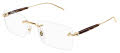 Mont Blanc MB0411O Gold - Gold (002) Eyeglasses - Color Image